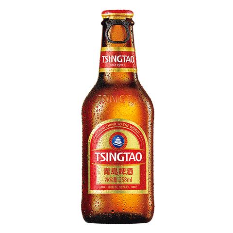 TSINGTAO 青岛啤酒 小棕金11度拉环方便易携带 258mL 12瓶 整箱装