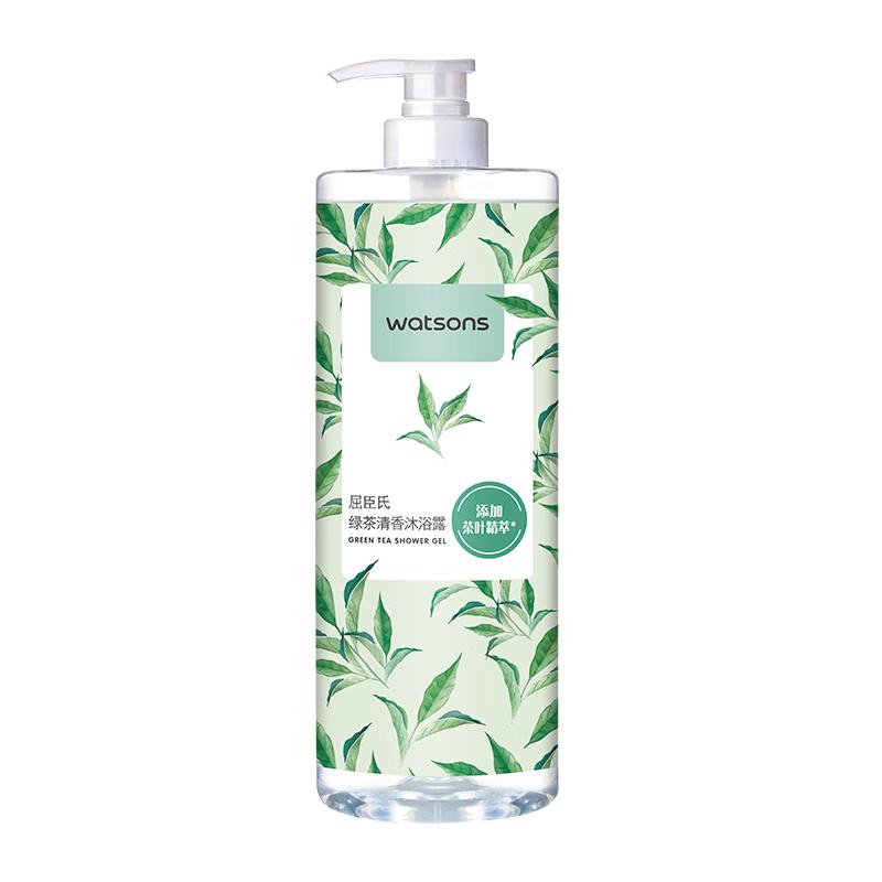  watsons/屈臣氏 持久留香 沐浴露  绿茶清香 1L