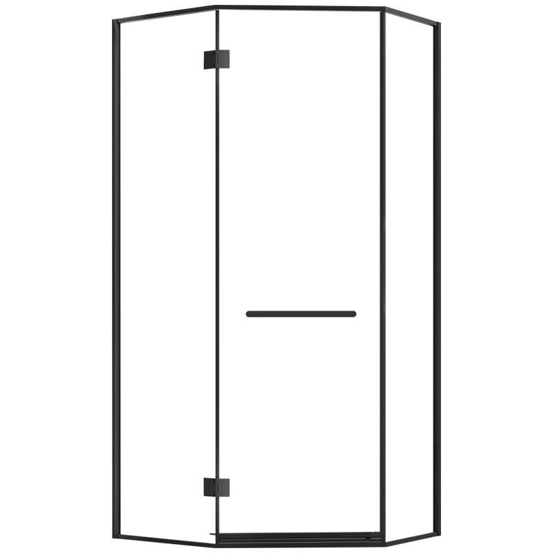 玫瑰岛淋浴房浴室洗澡间家用一体式干湿分离卫生间门玻璃门隔断厕所 雅黑【其他尺寸】799/㎡