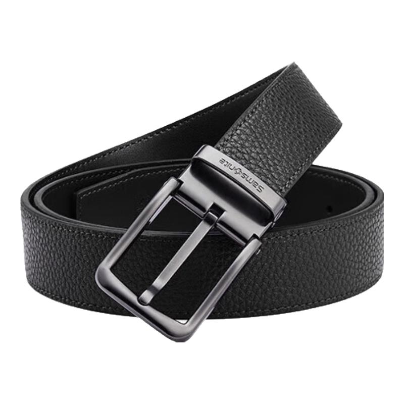 新秀丽（Samsonite）男士皮带男高端休闲针扣牛皮皮带男士礼盒NQ19060 115cm