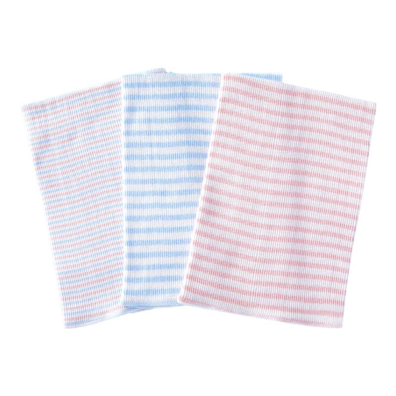 贝肽斯婴儿肚兜四季3条装宝宝肚围薄款新生儿夏季肚围男女护肚子防着凉 粉蓝彩 单层3条 17*17cm小码|0-7个月