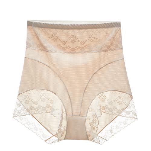 【3A抑菌含蚕丝里裆】轻薄透气高腰收腹收肚无痕三角女士内裤女