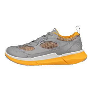 ecco BIOM2.2运动鞋男鞋 25年春季透气轻便休闲跑步鞋 健鸽子灰/橙色41