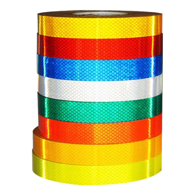 3M反光条贴钻石级电动车自行车摩托车身警示贴纸头盔汽车防撞夜光贴 白色（工程级反光贴） 宽1.5厘米*1米长