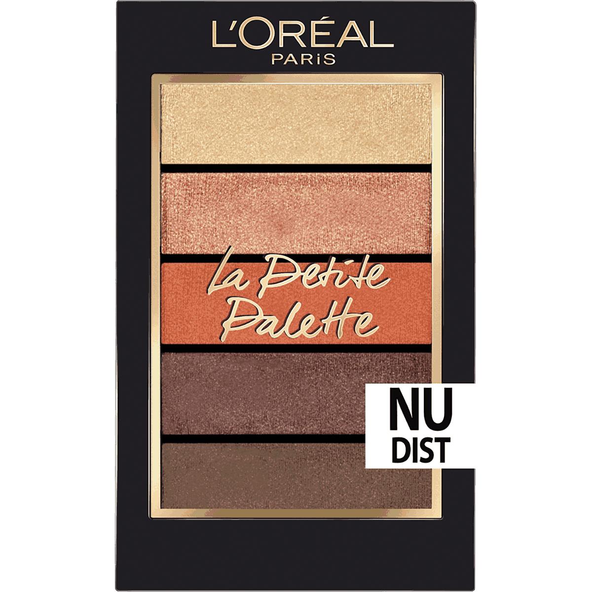 巴黎欧莱雅 L'OREAL PARIS【多色珠光】口袋眼影盘五色眼影纷泽细腻哑光持久便携