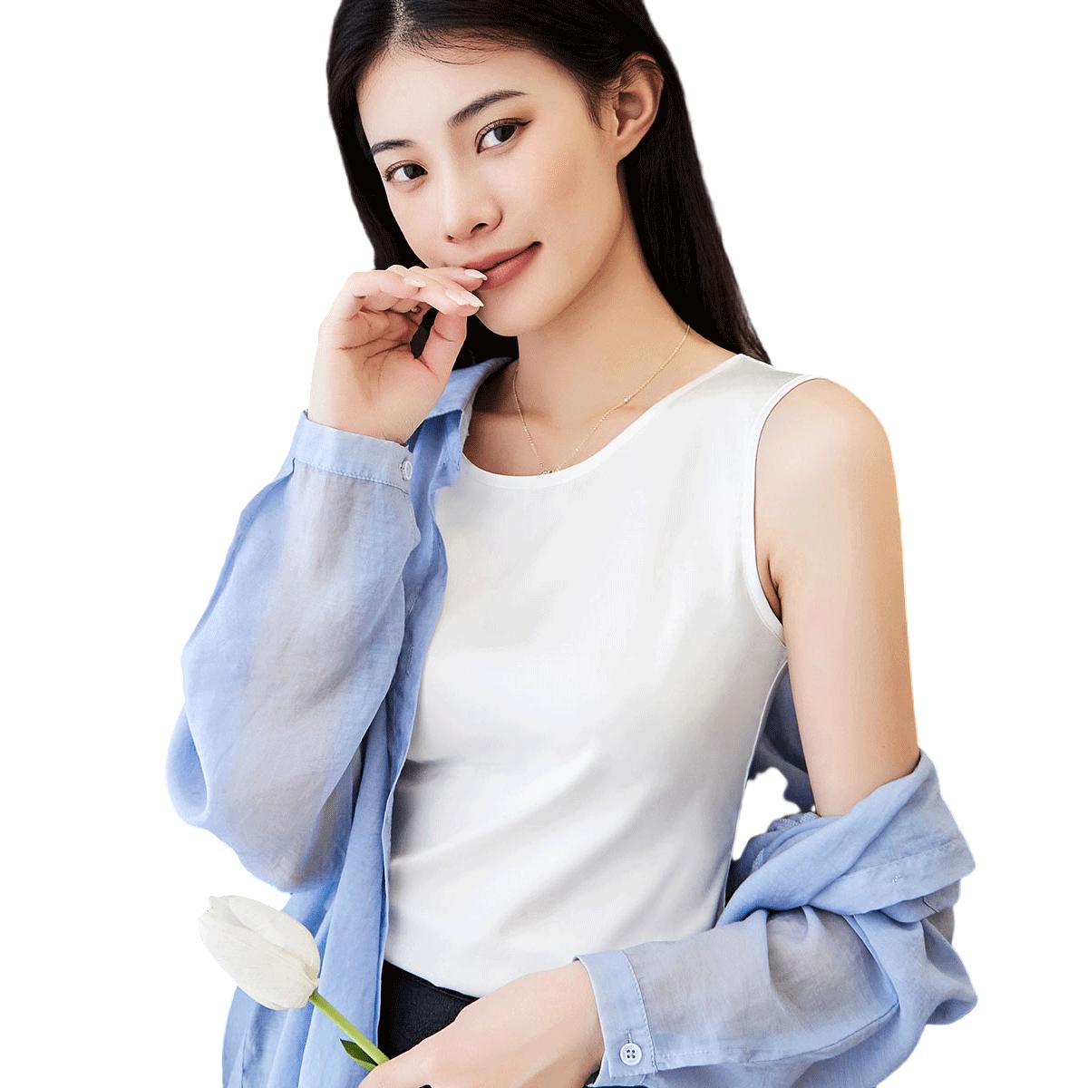 【优雅性感】丝滑圆领缎面女士吊带背心女内搭西装打底外穿秋薄款