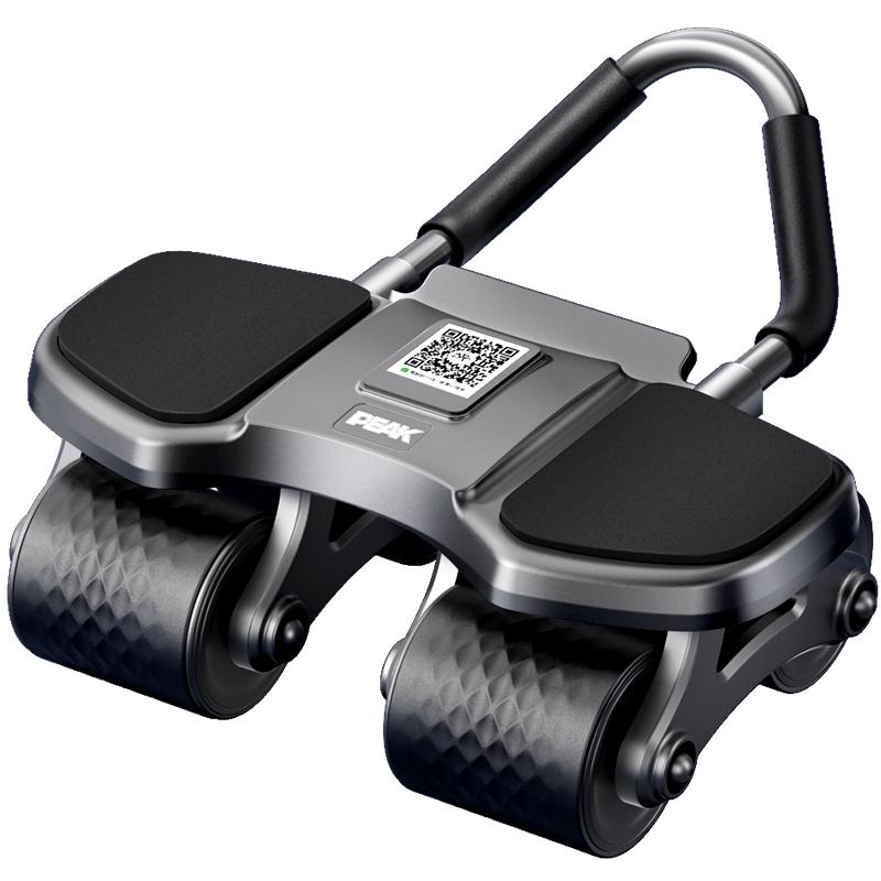 匹克四轮健腹轮自动回弹肘撑跪垫带辅助卷腹肌轮收腹瘦肚家用器材