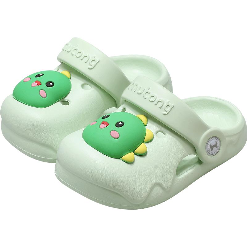 夏季宝宝拖鞋沙滩洞洞鞋男女童卡通家居鞋防滑软底花园鞋