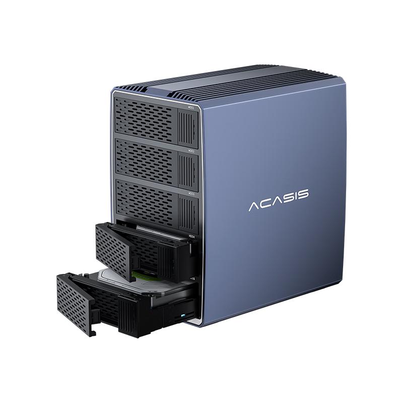 阿卡西斯（acasis）硬盘柜硬盘盒 多盘位硬盘笼硬盘仓不带RAID阵列通用2.5/3.5英寸SATA串口机械固态硬盘EC-7355-S