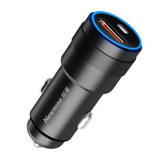 纽曼 车载充电器手机快充一拖二汽车车充双USB插头12V 24V货车通用款 双USB100W+PD36W快充（黑QXD16）