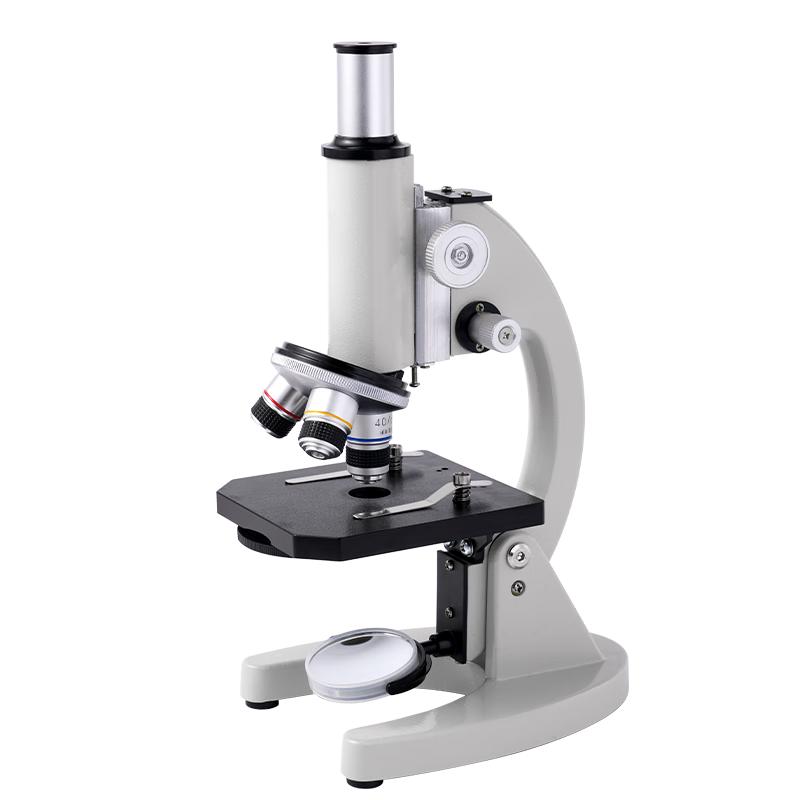 得力（deli） 升级专业款50000倍生物光学显微镜初中生科学实验教材同步台式可看细胞手持高倍高清手机便携细菌 【升级专业版50000X】含25片标本