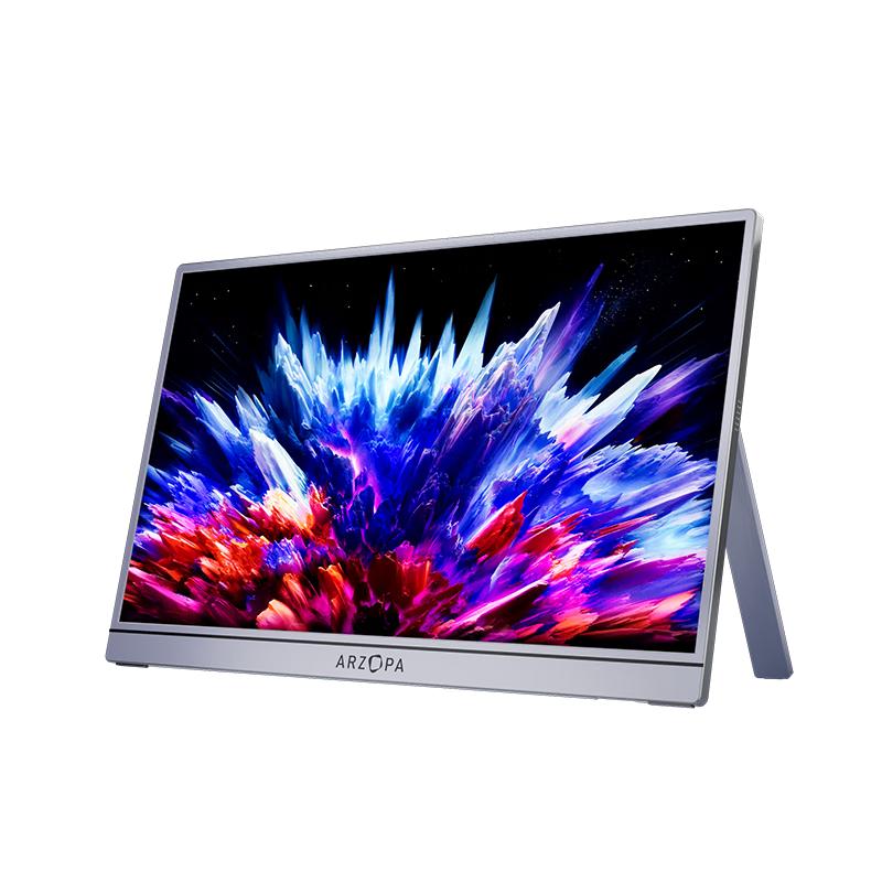 ARZOPA阿卓帕16.1英寸100%sRGB 便携式显示器 电脑手机笔记本扩展屏 显示副屏 A1C太空灰【20%】