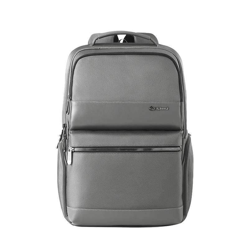 Diplomat外交官男女电脑包商务休闲双肩包出差旅行时尚背包HM-2725L灰色