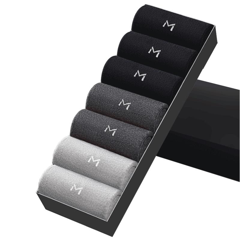 【100%纯棉7A抑菌防臭】7双夏季薄款男士袜子透气网眼男袜