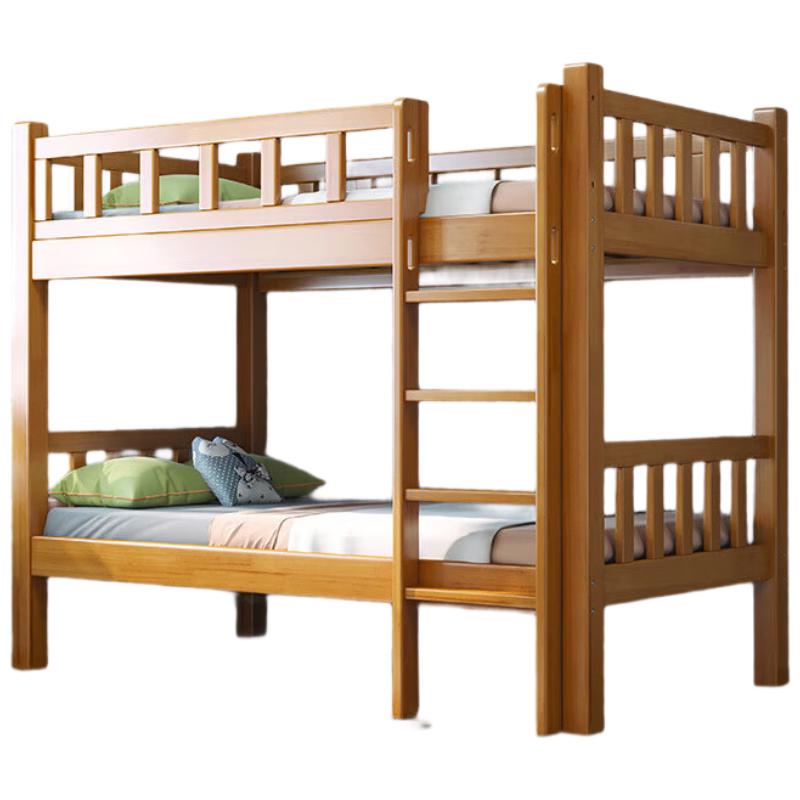 奈高（NAIGAO）实木床上下铺双层床宿舍床公寓高低床民宿双人床2000*900mm