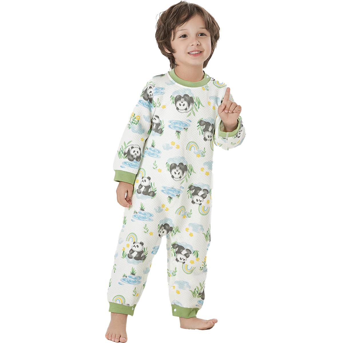 威尔贝鲁婴儿分腿睡袋2024秋冬空气层夹棉分腿儿童防踢被子保暖睡衣 梦想起航（温度18-22℃） L(身高90-100cm)