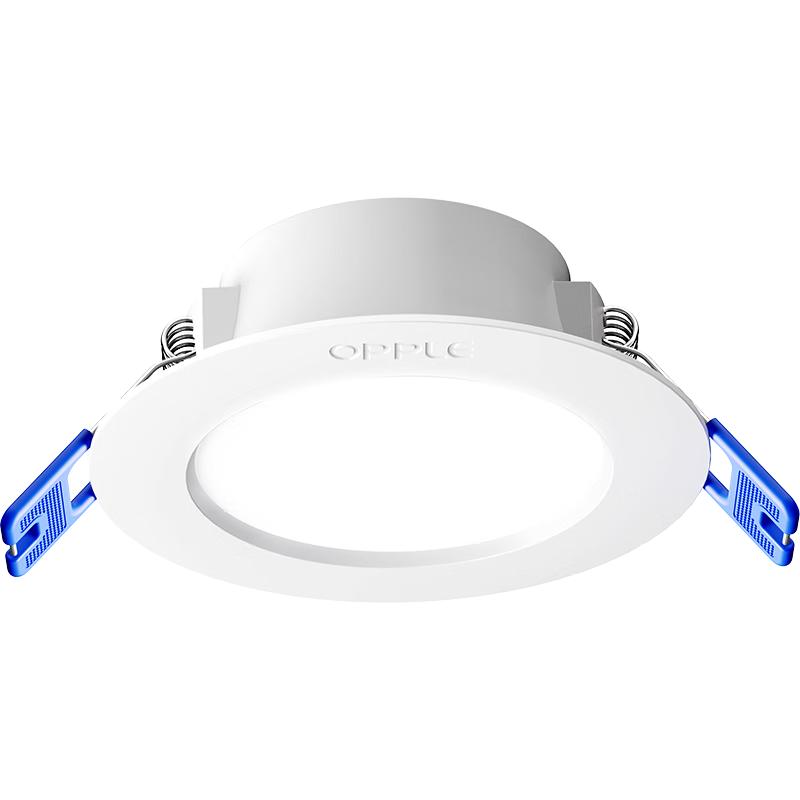 欧普（OPPLE）LED筒灯嵌入式孔灯吊顶灯洞灯超薄客厅雅白 4瓦白光开孔7-8.5cm