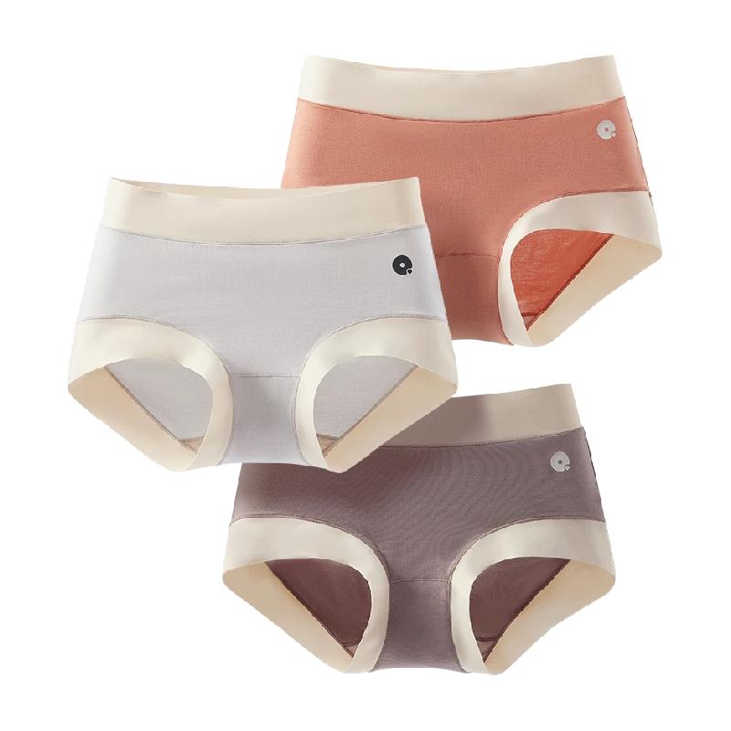 Q21云感女士无痕内裤抑菌莫代尔柔软桑蚕丝中高腰透气三角裤