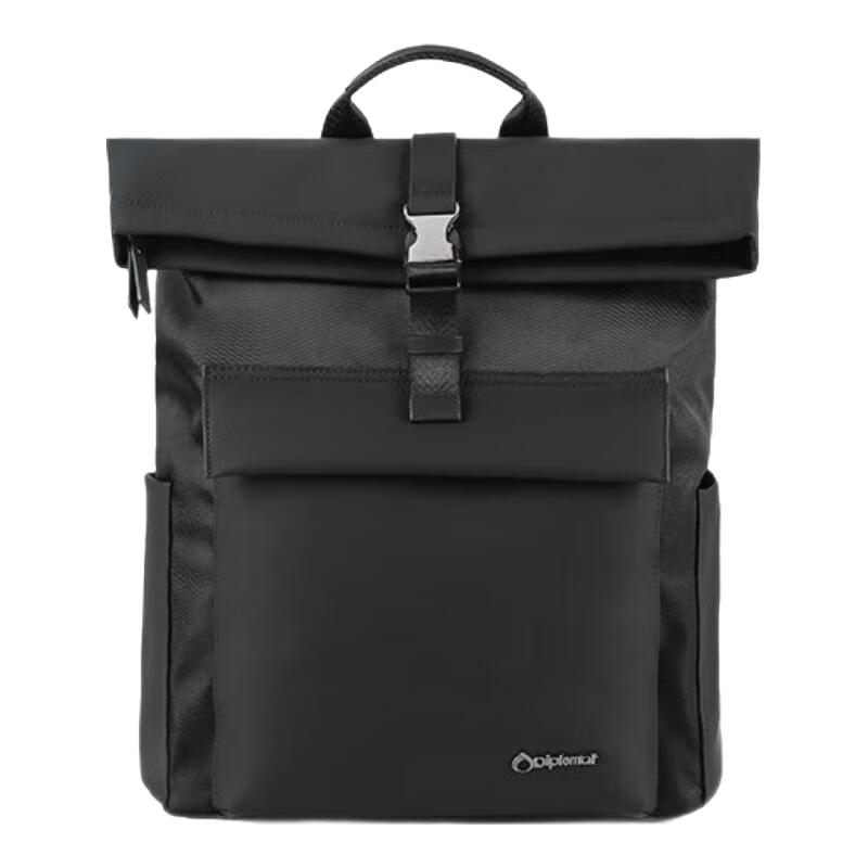 Diplomat外交官复古轻潮双肩背包DB-2721L 黑色