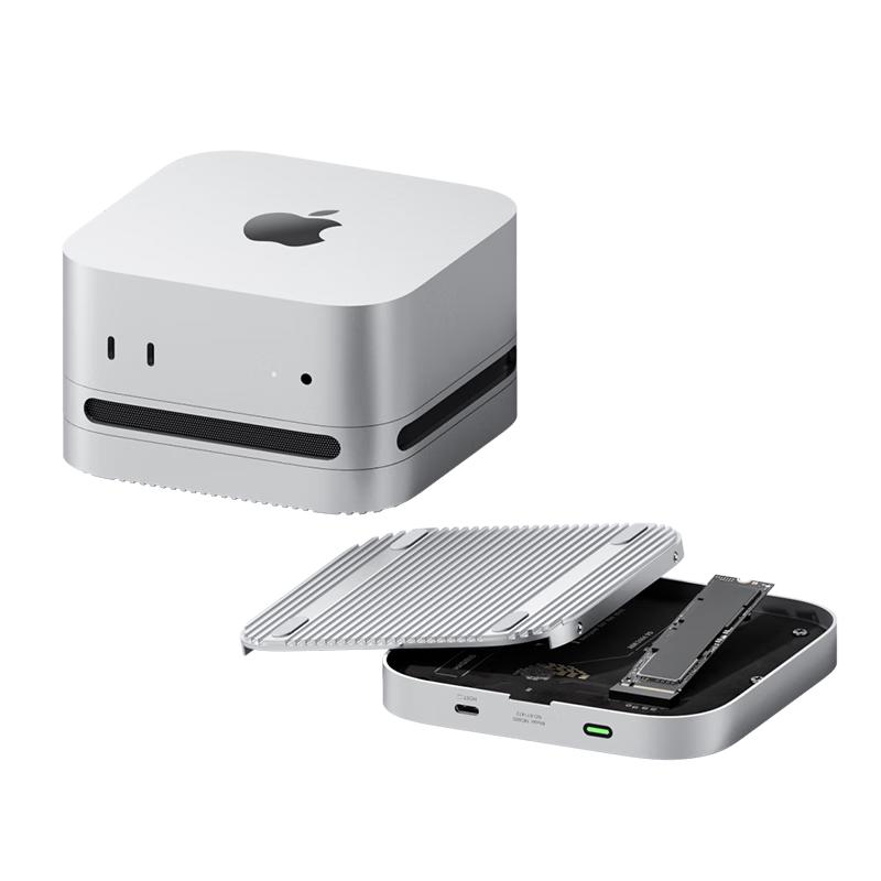 海备思（Hagibis）USB4硬盘盒适用Macmini M4固态扩容40Gbps兼容雷电5外接m2移动nvme外置硬盘盒子底座支架