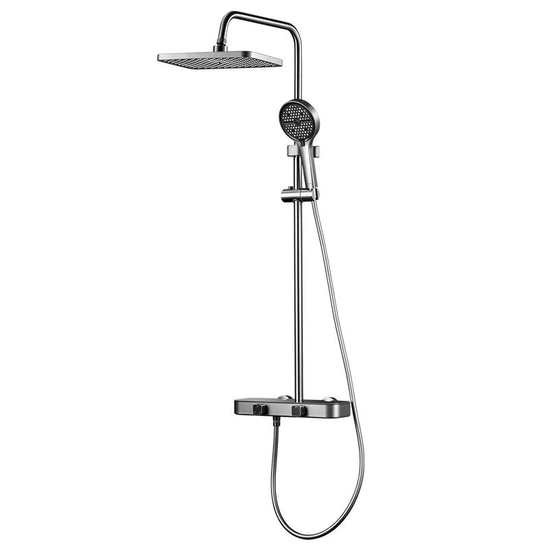 华帝（VATTI）淋浴花洒套装卫浴花洒全套家用枪灰增压花洒喷头浴室淋浴器