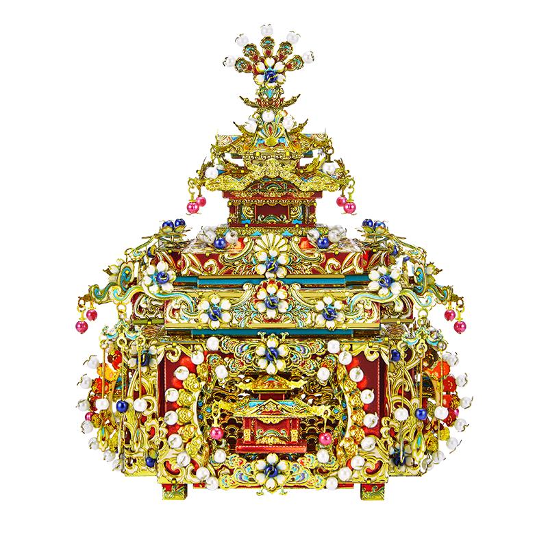 拼酷（piececool）点翠妆奁 十里红妆3d立体金属拼图家居装饰520