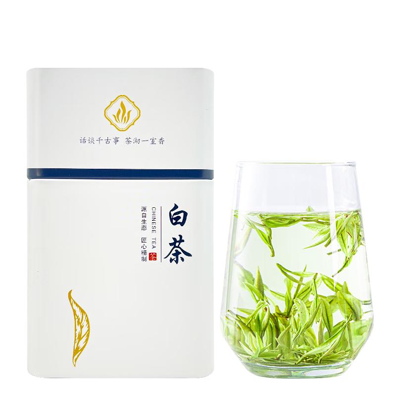 绿满堂绿茶明前珍稀白茶 嫩芽高山春茶 50克罐装