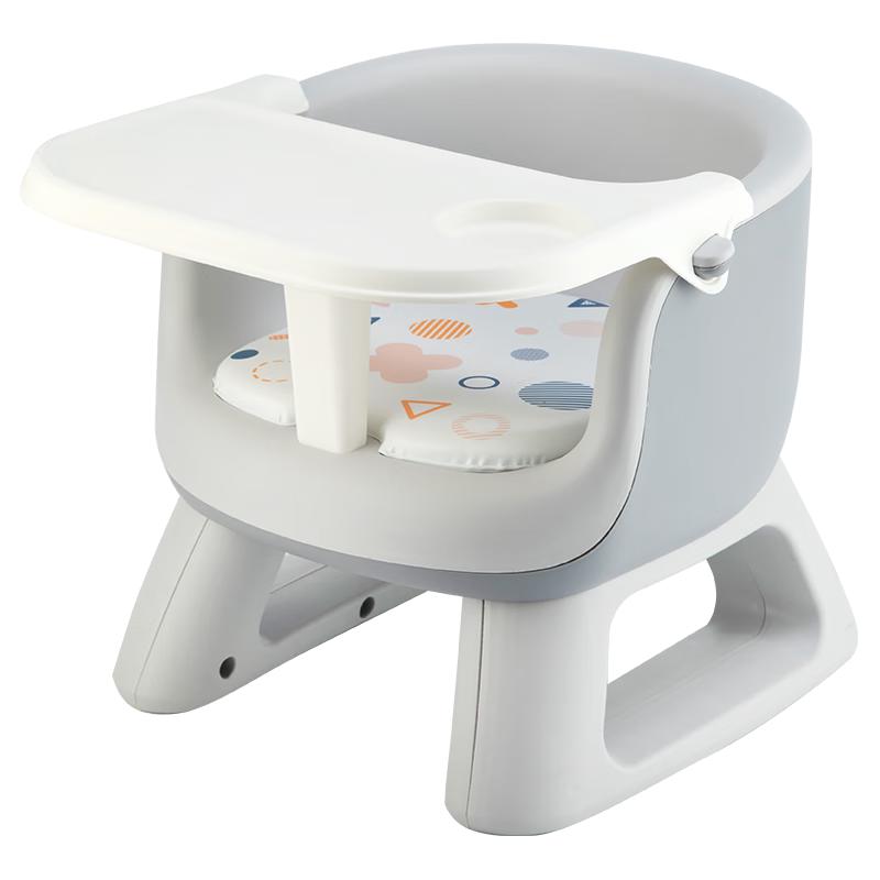 日康（rikang）宝宝餐椅 叫叫椅婴儿学坐椅多功能儿童吃饭餐桌 RK-X2009-5 灰色