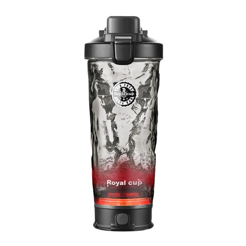 Royal Cup电动摇摇杯 蛋白粉 全自动 搅拌水杯 充电 便携式 男女通用 夜空黑 电动摇摇杯 600ml