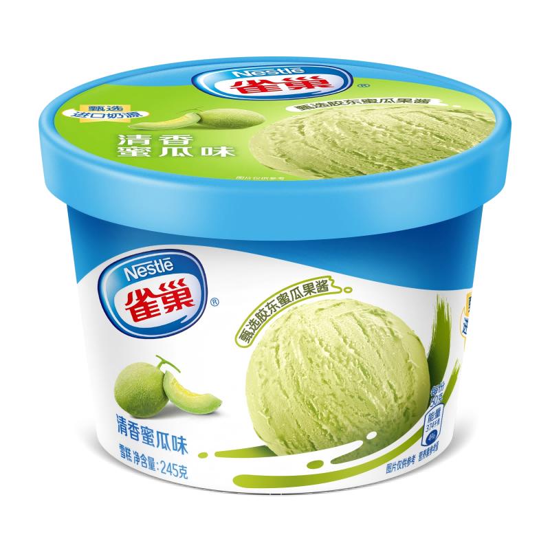 雀巢 家庭装雪糕 245g*1杯 哈密瓜口味