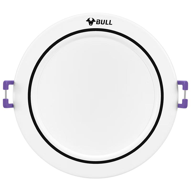 公牛（BULL）T01PLUS防眩金属筒灯MT-M4R5A-AS漆白色4.5W3寸暖白光3000K