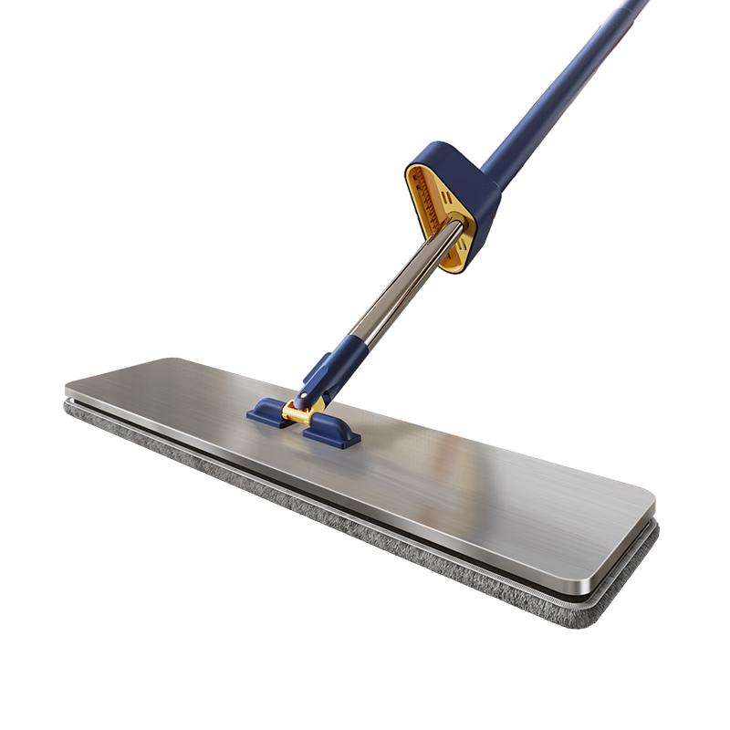 宝家洁平板拖把46cm杆长133cm配2墩布F37一拖净免手洗2025