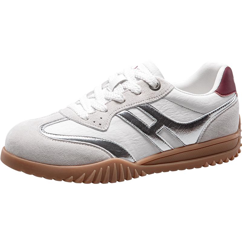 德训鞋2025春季女士百搭鞋复古休闲运动鞋轻便女鞋