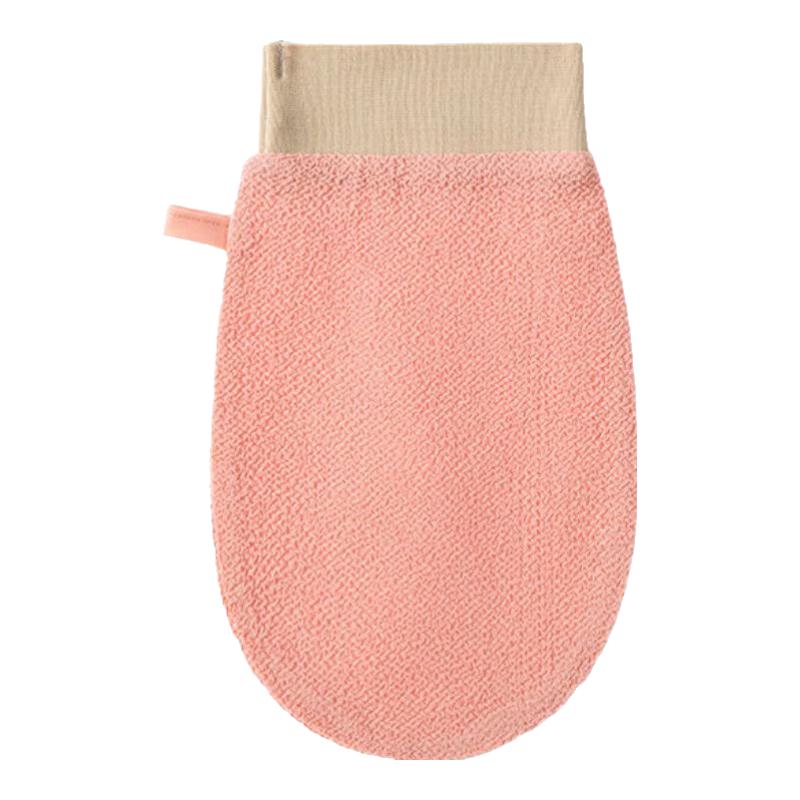 三利薄款搓澡巾家用强力搓泥粗砂洗澡男女士不伤皮肤搓澡 盈粉【1个装】搓澡巾