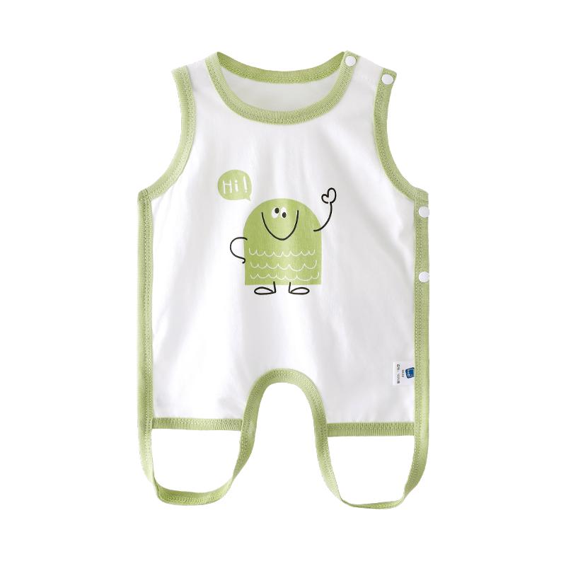 婴儿肚兜护肚纯棉夏季薄款男女宝宝连腿新生婴幼儿夏天背心防着凉