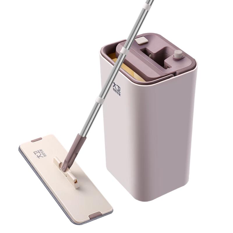 大卫免手洗平板拖把杆长130cm2布Z9干湿两用刮刮乐 Z9二块配布36cm