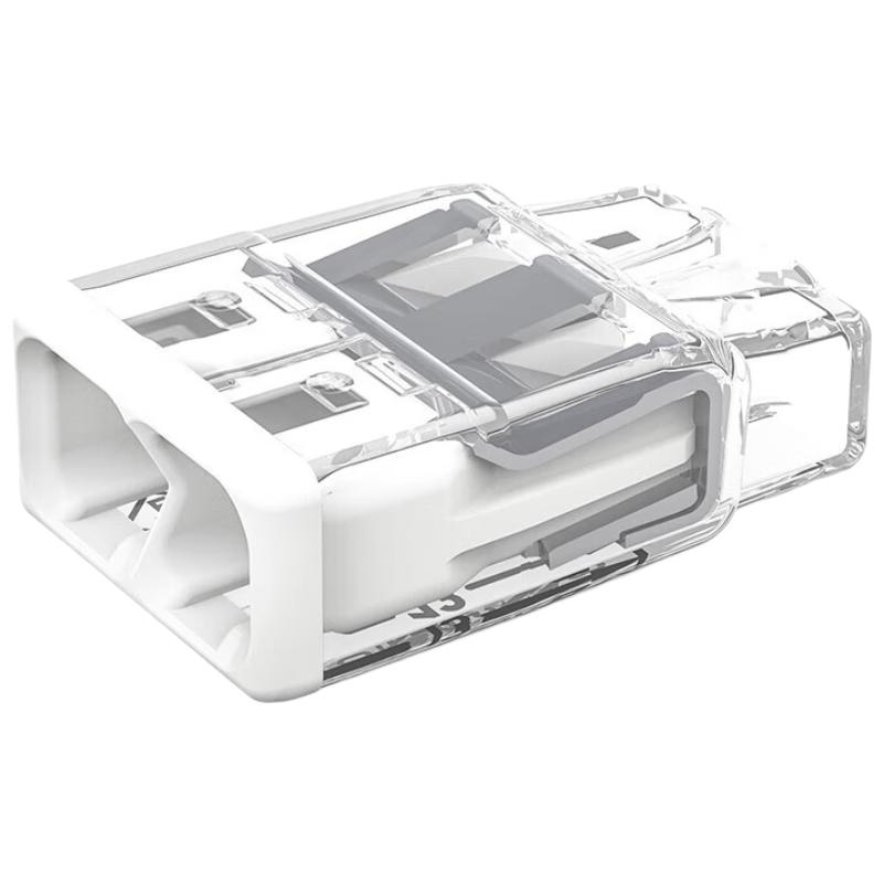 WAGO万可接线端子 电线连接器 两孔电线接头10只装 硬线适用2773-402