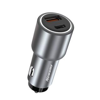 纽曼车载充电器超级快充适用于oppo/vivo/华为超级闪充点烟器转换插头