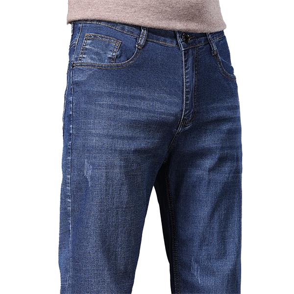 【棉弹舒柔&耐磨不易皱】春秋款舒柔休闲百搭男士牛仔裤男长裤男