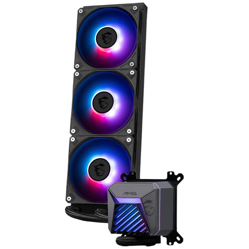 微星（MSI）MAG CORELIQUID A15 360黑色一体式CPU散热器 多平台扣具 支持ARGB 高性能水泵