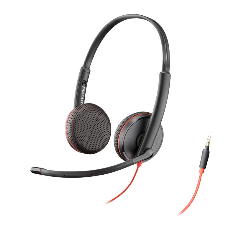 缤特力（Plantronics）Poly C3225TOP头戴式呼叫中心话务耳机 客服办公降噪耳麦（双耳3.5MM单插）