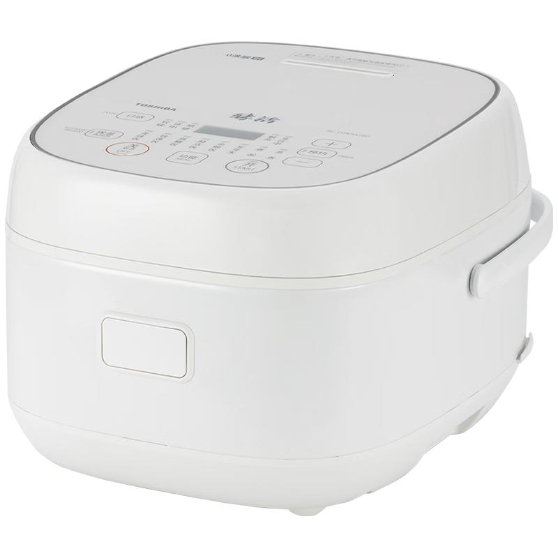 东芝（TOSHIBA）白珍珠发芽米电饭煲4升 IH立体发热 0涂层内胆 家用智能电饭煲 RC-15HOVC(W) 白珍珠 4L 0涂层