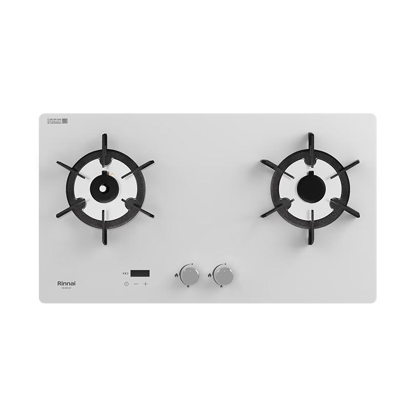 林内（Rinnai）燃气灶【家电20%】家用5.2kW大火力定时灶具莲花火防干烧嵌入式JZT-2ERLS1（W） 【莲花火】5.2KW定时猛火灶