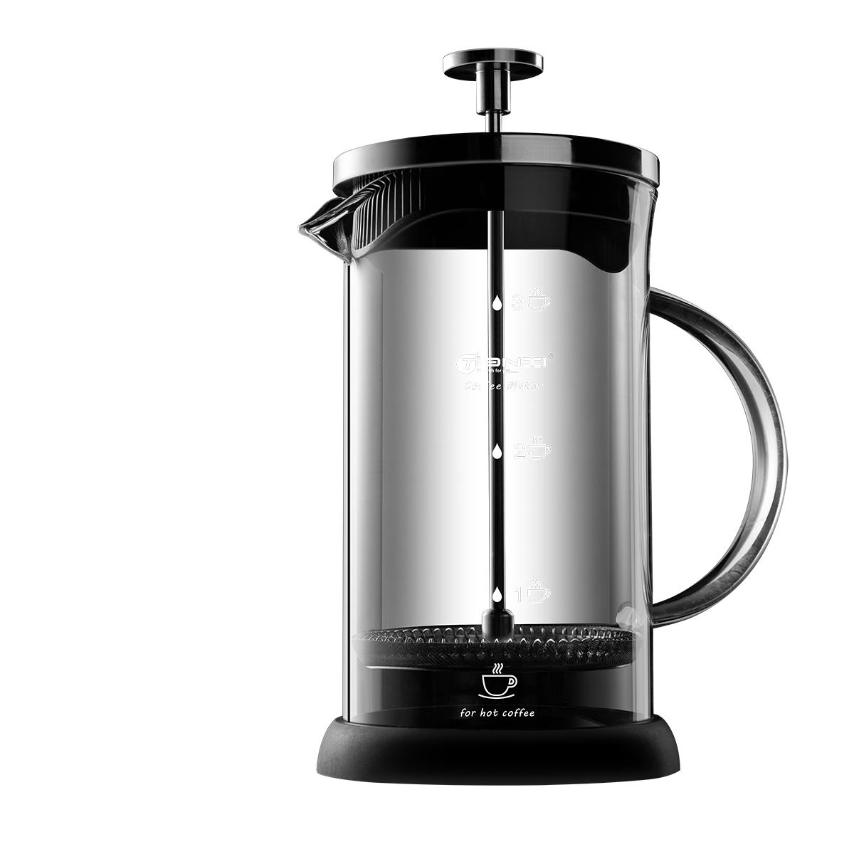 玻璃法压壶咖啡壶耐热不锈钢滤网冲茶壶滤压壶法式家用手冲打奶泡