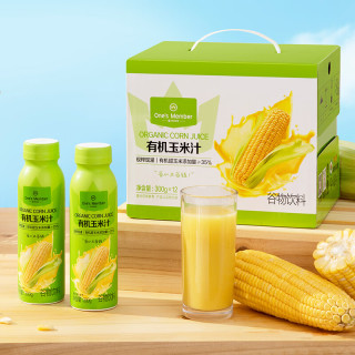 1号会员店 有机玉米汁 现榨现灌 300g*12瓶