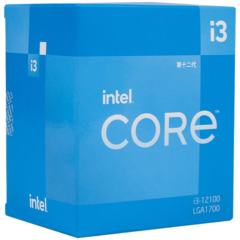 intel 英特尔 酷睿 i3-12100F CPU 3.3GHz 4核8线程