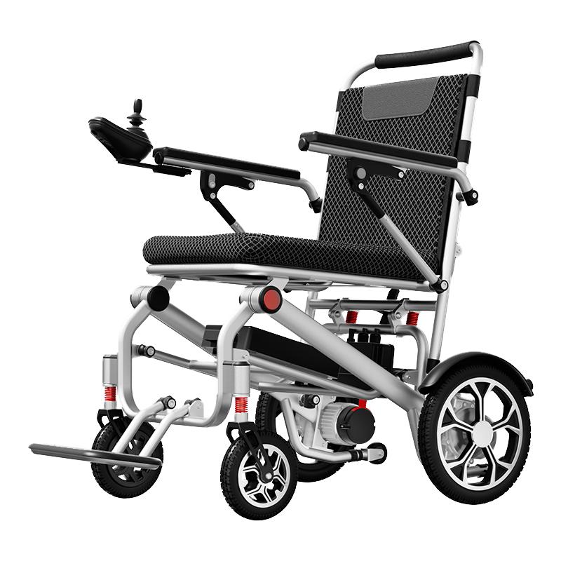 香港品牌护卫神电动轮椅车老人轻便折叠旅行代步2024新款无刷高端智能全自动四轮 小金刚