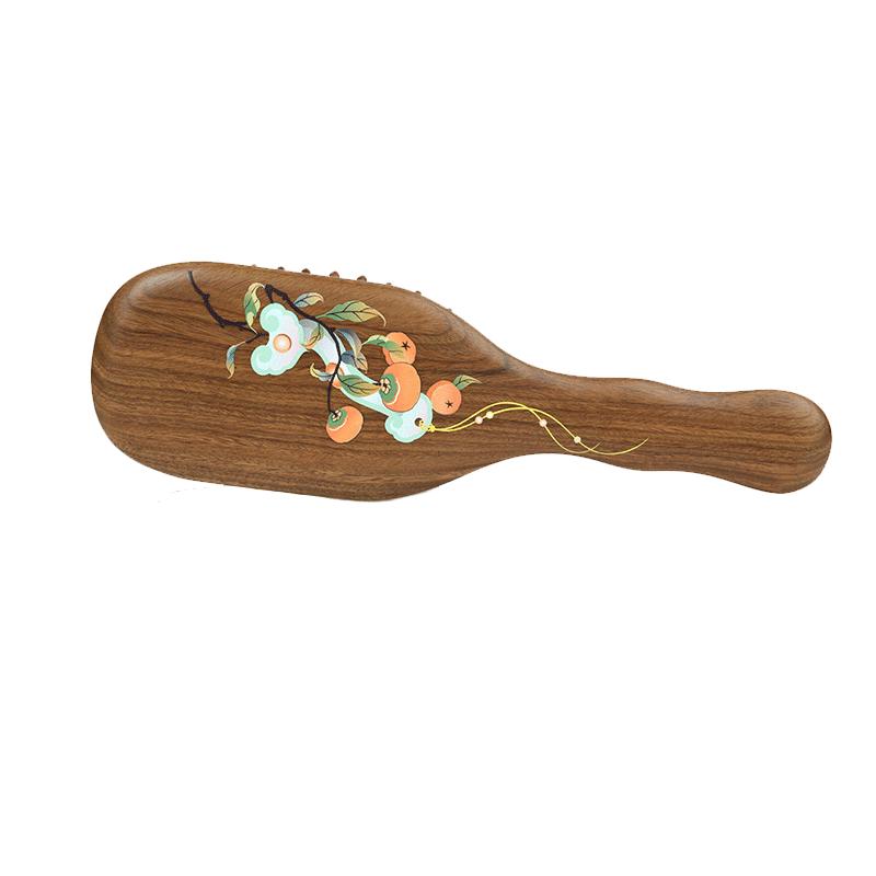 谭木匠事事如意气垫梳子礼盒居家日用馈赠亲友实木护发按摩头皮