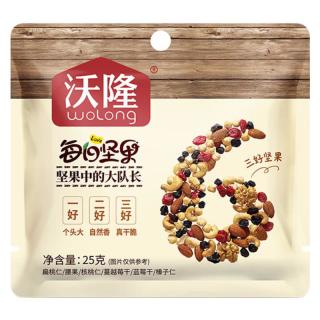 沃隆 每日坚果成人款小袋散装 休闲坚果炒货零食礼包核桃腰果 25g/袋15袋成人款
