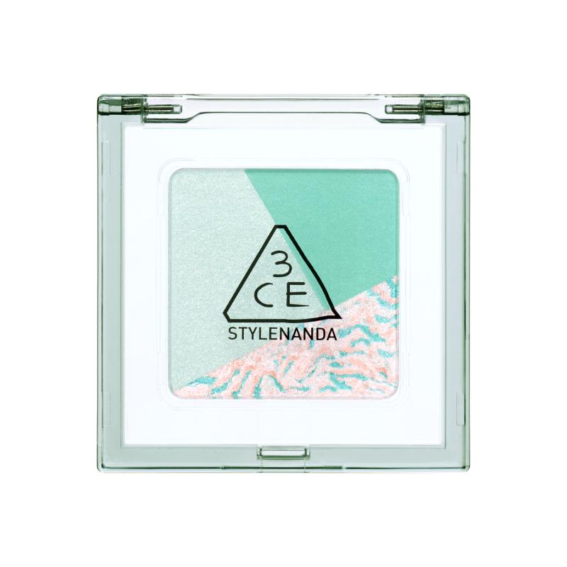 【眼影】3CE方格眼影盘 三色盘猫薄荷橘棕色哑光亮片淡妆